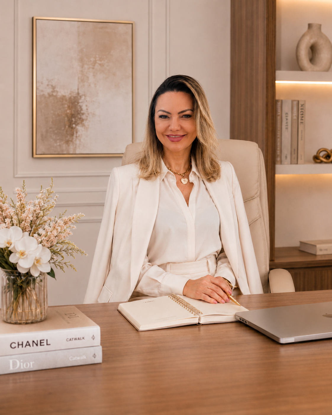 Damiana Lacerda — designer de marca em seu estúdio