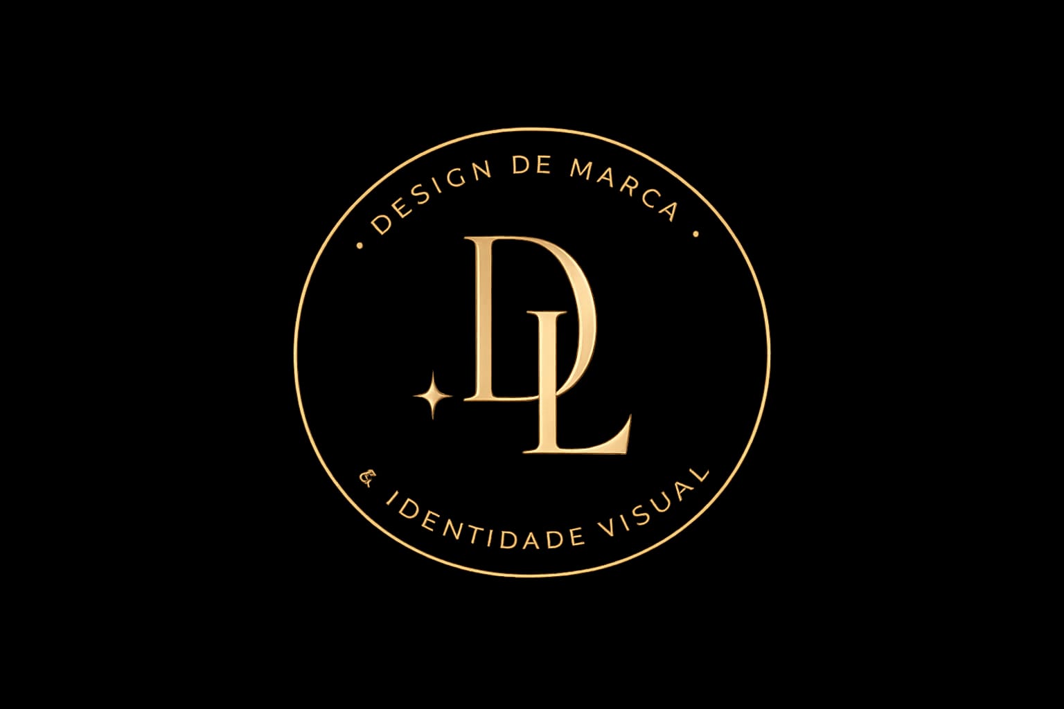 Logotipo Damiana Lacerda — Selo Dourado